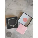 Элегантный браслет "Звезда удачи" из натуральных камней авантюрина и чёрного ларвикита